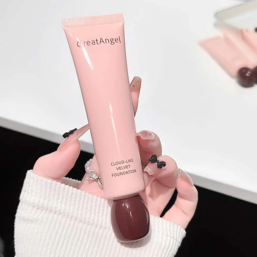 Cloudy Velvet Foundation Liquid Matte Long-Lasting Concealer Non-Comedogenic Lightweight Breathable Oil-Control Waterproof Sweatproof Natural Finish