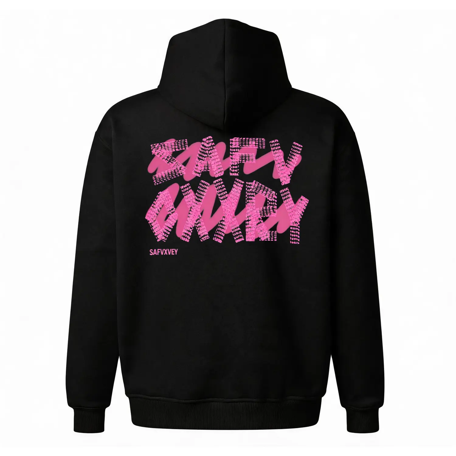 Y2K Glitch Graphic Hoodie |   Pixel Grid Back Print Sweatshirt |   Neon Pink Streetwear Pullover |   Oversized Unisex Fleece Top |   Edgy Alt Aesthetic Hoodie for Men & Women