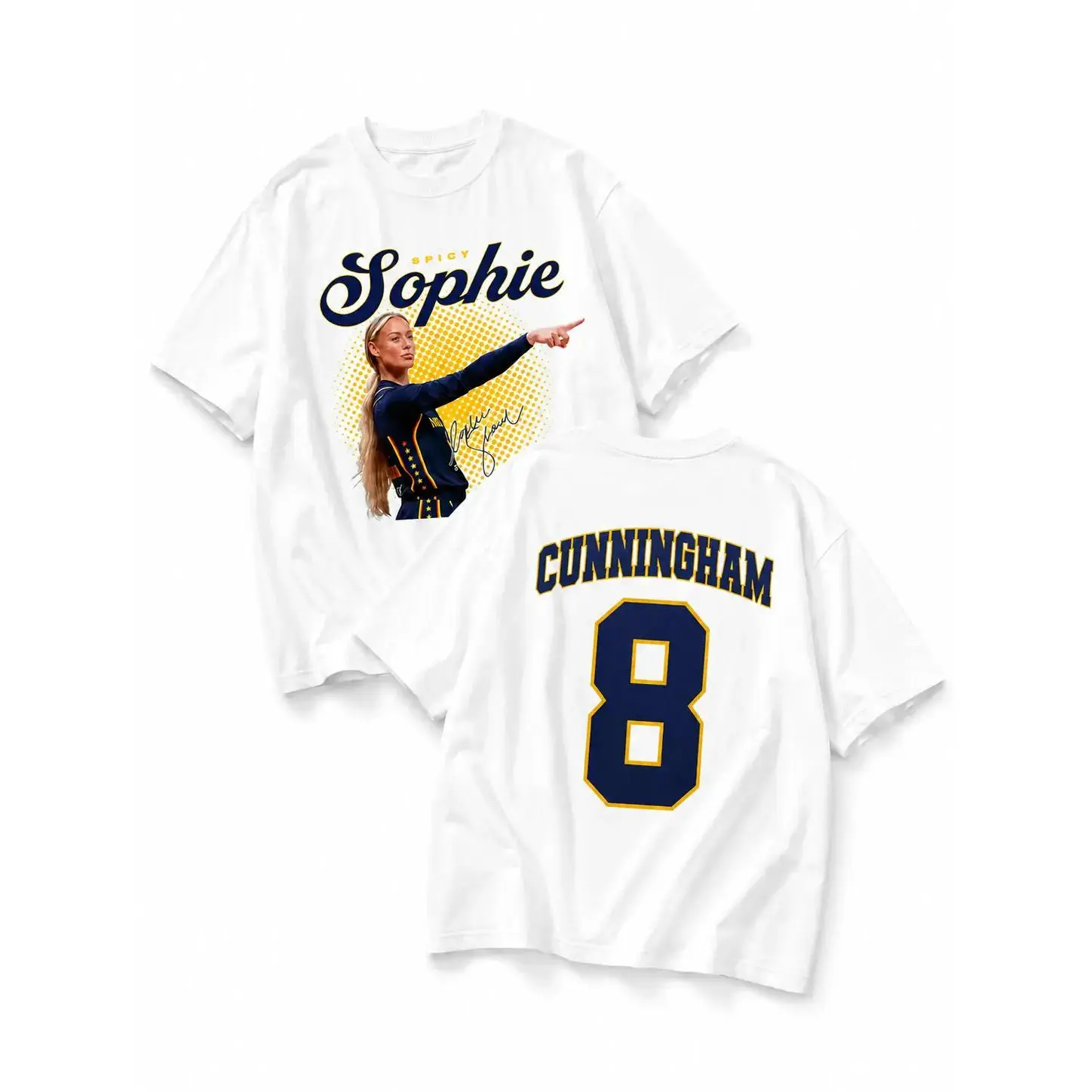 Game Day Vibe! Sophie Cunningham #8 Tee | WNBA Fan Double-Sided Shirt Double-Sided Print! Sophie Cunningham Jersey Tee | Oversized Basketball Top
