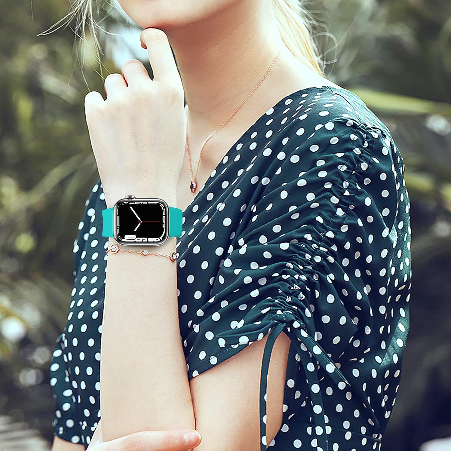 Solid Color Silicone Watch Strap, Multi-color Combination Watch Strap Set, Watch Band Compatible With Apple Watch, Smart Watch Straps