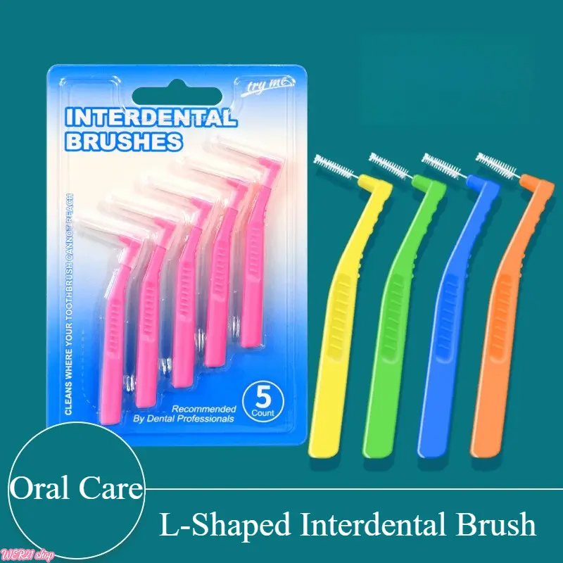 5/10/15PCS  L-Shaped Interdental Brushes for Braces | Viral 2026 Orthodontic Teeth Cleaning Tool, Bendable Gap Flossers, Gentle Oral Care Accessory for Brackets Wearers Daily Teeth Deep Clean