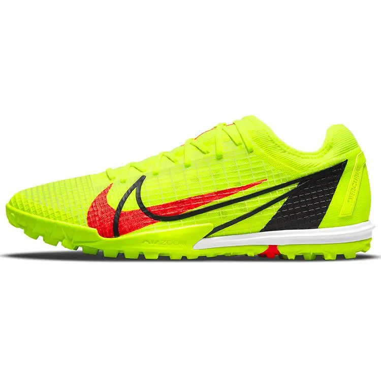 Nike Mercurial Vapor 14 Pro TF Soccer Cleats for Men and Women – Fluorescent Yellow, Synthetic Upper, Non-Marking Rubber Outsole Verifiable, with credentials and supporting global authentication