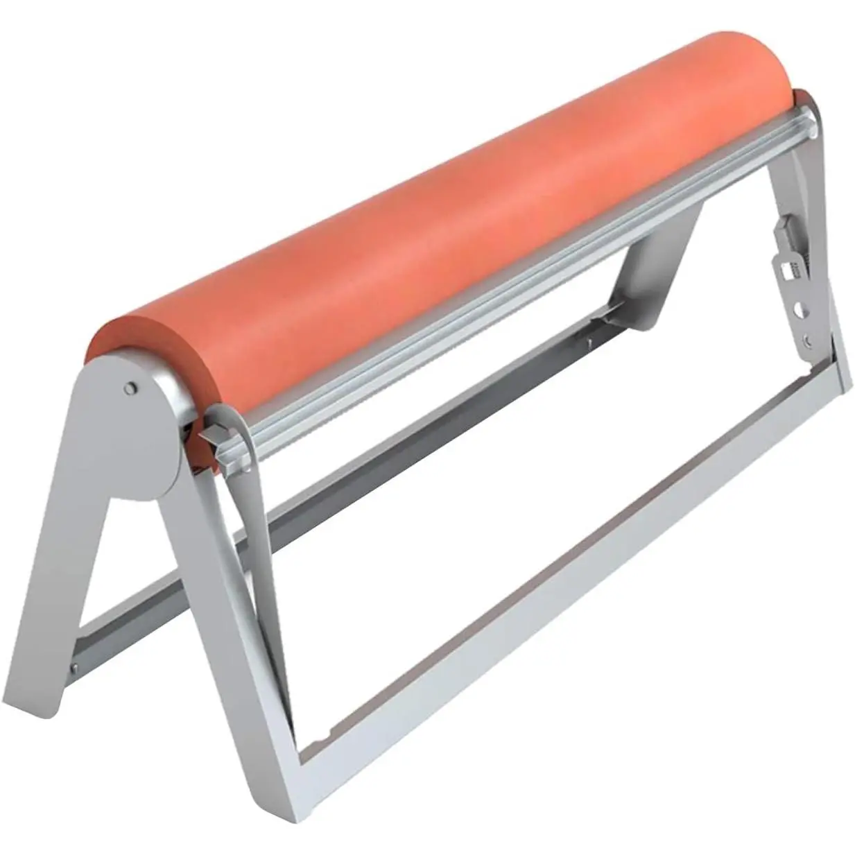 Kraft Butcher Paper Roll Holder Dispenser Cutter 18" Carbon Steel Wall Mounted or Table Top with Cutter Bar Ideal for Cafe Artist Studio Office