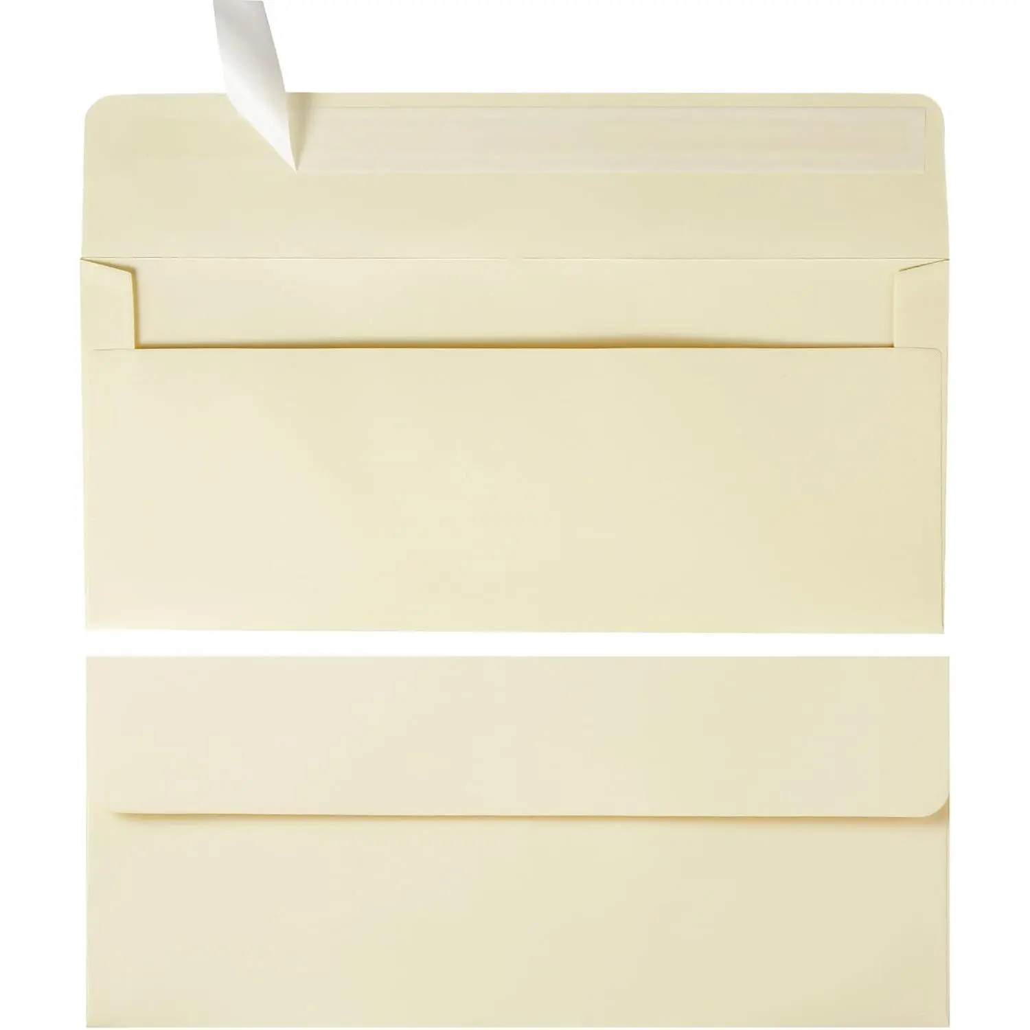 50 Pack #10 Business Envelopes Self Seal 4x9 Standard Envelopes for Business, Invoices, Letter Mailing, 4 1/8 x 9 1/2 Inches (Cream Color, 4.13 x 9.49)