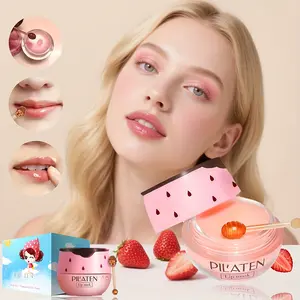 Exfoliating Strawberry Propolis Honey Lip Mask, Ultimate Hydrating Lip Balm with Applicator, Moisturizing, Nourishing, Smooth & Healthy Lips