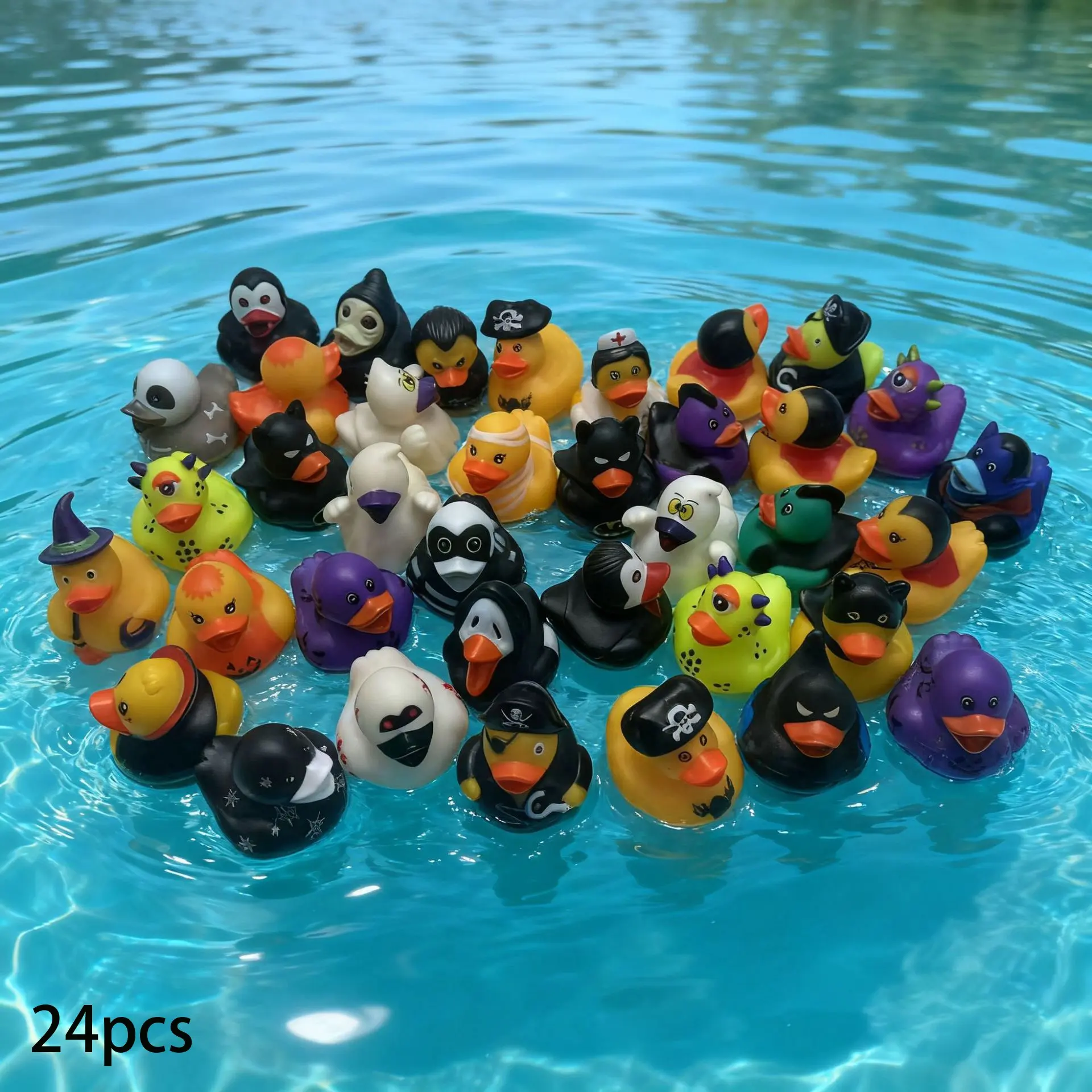 24 Halloween Rubber Ducks, Party Favors, Gift Bag Fillers, Goodie Bag Fillers, Goodie Bag Stuffers, Birthday Gifts, Classroom Prizes, Halloween Decorations, Kids' Party Supplies