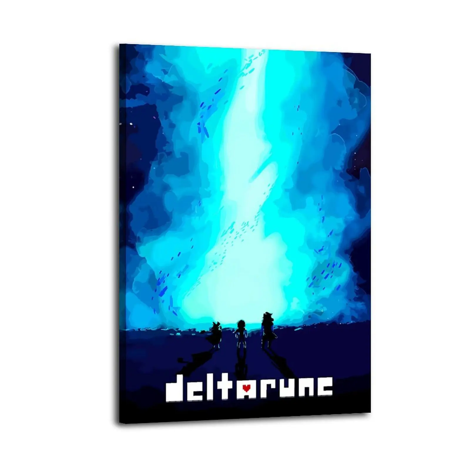 Deltarune Mysterious Journey Frameless Wood Wall Decor, Bedroom-Bathroom Trendy Funky Poster Print, Artistic