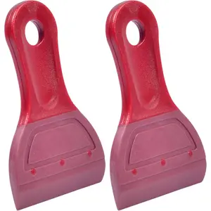 2.3 Inch Mini Squeegee Soft Rubber Blade Big Version Pack of 2, for Screen Printing Chalk Paste Ink Self-Adhesive Vinyl Desktop Screen Cleaning