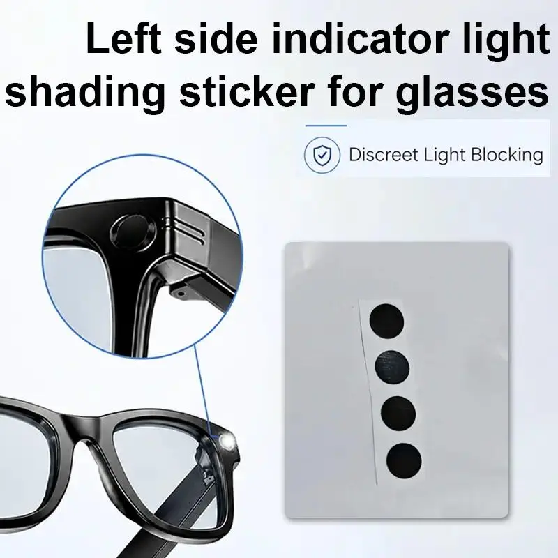 Smart Glasses Shade Stickers, Light Cover Dots for Camera Glasses, Compatible Accessories for Daily Use (3PCS/4PCS Random)