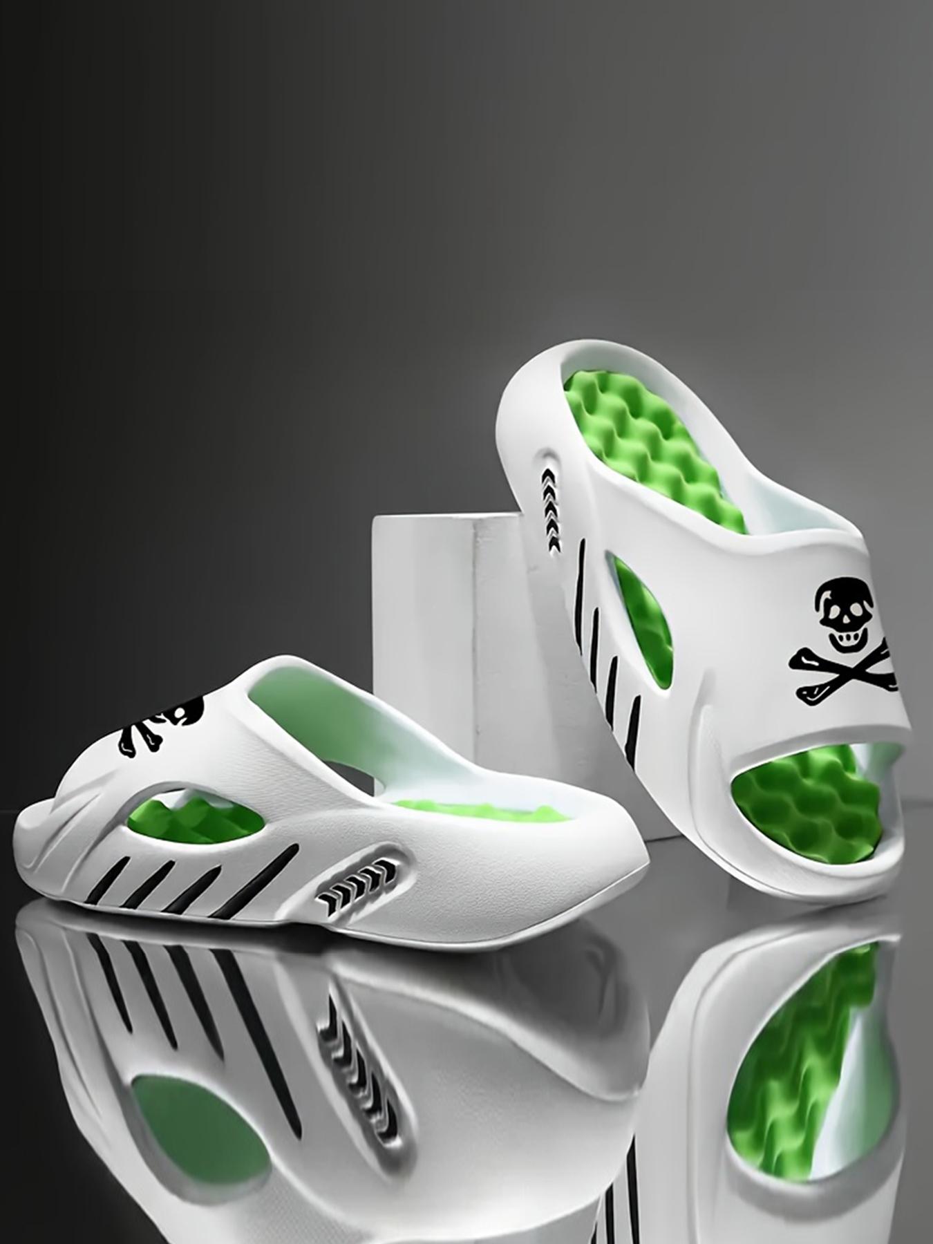 Men's EVA casual massage sandals, EVA beach shoes of the same color for men and women, suitable for beach, shower, non-slip indoor and outdoor walking, breathable, thick sole and massage design, outdoor sandals, Slipper, holiday gifts