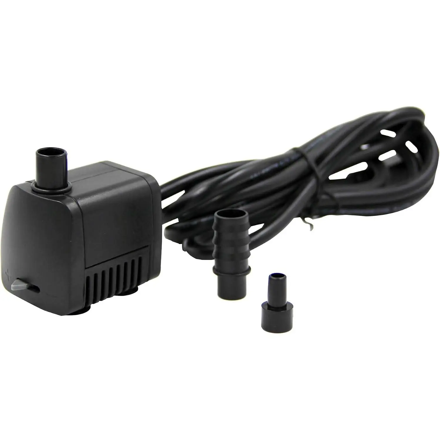 Water Pump for Fountains, Garden Ponds, and Birdbaths, 119 GPH, 2.5 Inch Length, Black, Submersible Outdoor Fountain Pump for Pond Decor