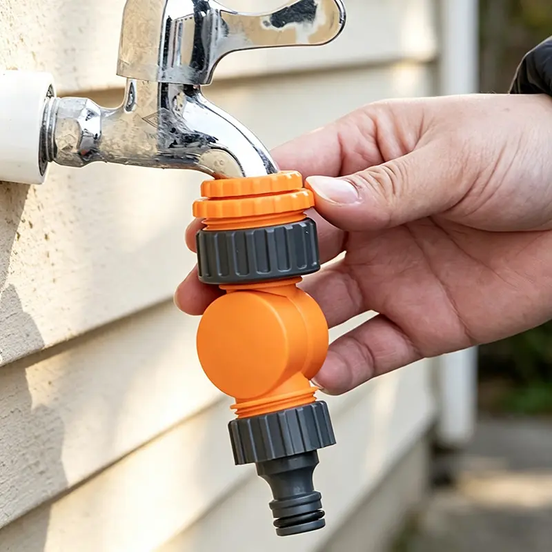 2pcs Universal Swivel Faucet Adapter, Freely Rotatable and Tangle-Free, Car Washing, Watering Plants, Anti-Tangle Hose Tool