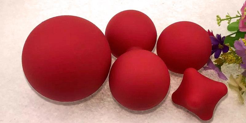 Silicone massage ball, single ball, fascia ball, yoga ball, fitness ball, acupoint relaxation ball for hands, feet, and back, meridian ball