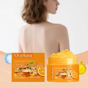 Turmeric Nourishing Scrub 100g, Hydrating Exfoliator - Infused with natural turmeric extract and moisturizing ingredients, Gently exfoliates while deeply hydrating the skin, leaving it smooth, supple, and radiant