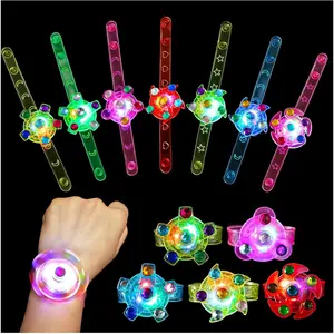 32 Pack LED Light Up Fidget Spinner Bracelets Party Favors for Kids 4-8 8-12, Glow in The Dark Party Supplies, Birthday Gifts, Treasure Box Toys, Goodie Bags Stuffers for Kidsfidget toys