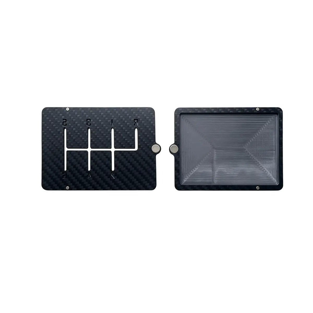 3K & Forged Carbon Fiber Driver License Holder| Premium Car Document Wallet Black Organizer Registration