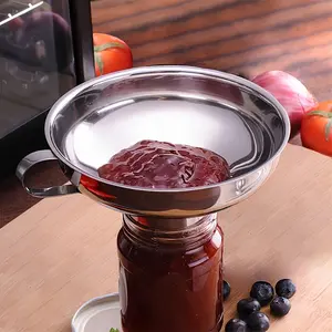 2 Pcs Stainless Steel Funnel Set – Premium canning funnels for preserving, cooking and kitchen prep. Durable rust-resistant transfer tools for jars, bottles, powders and liquids, essential reusable kitchen gadgets for home use.