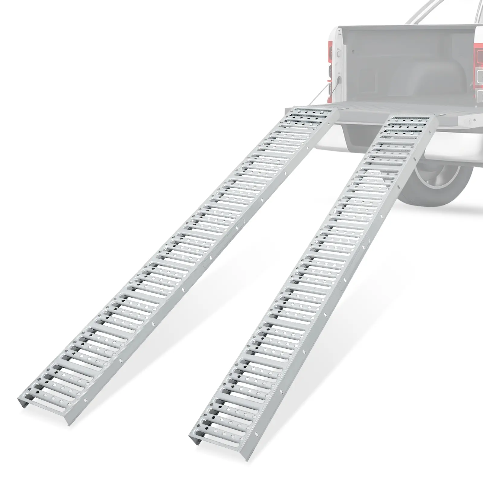 72"x9" Heavy Duty Steel Loading Ramps (2 Pack) – 1000 Lbs Capacity, Non-Folding Truck & Trailer Ramps for Motorcycles, Dirt Bikes, ATVs, E-Bikes, UTVs – Portable Design