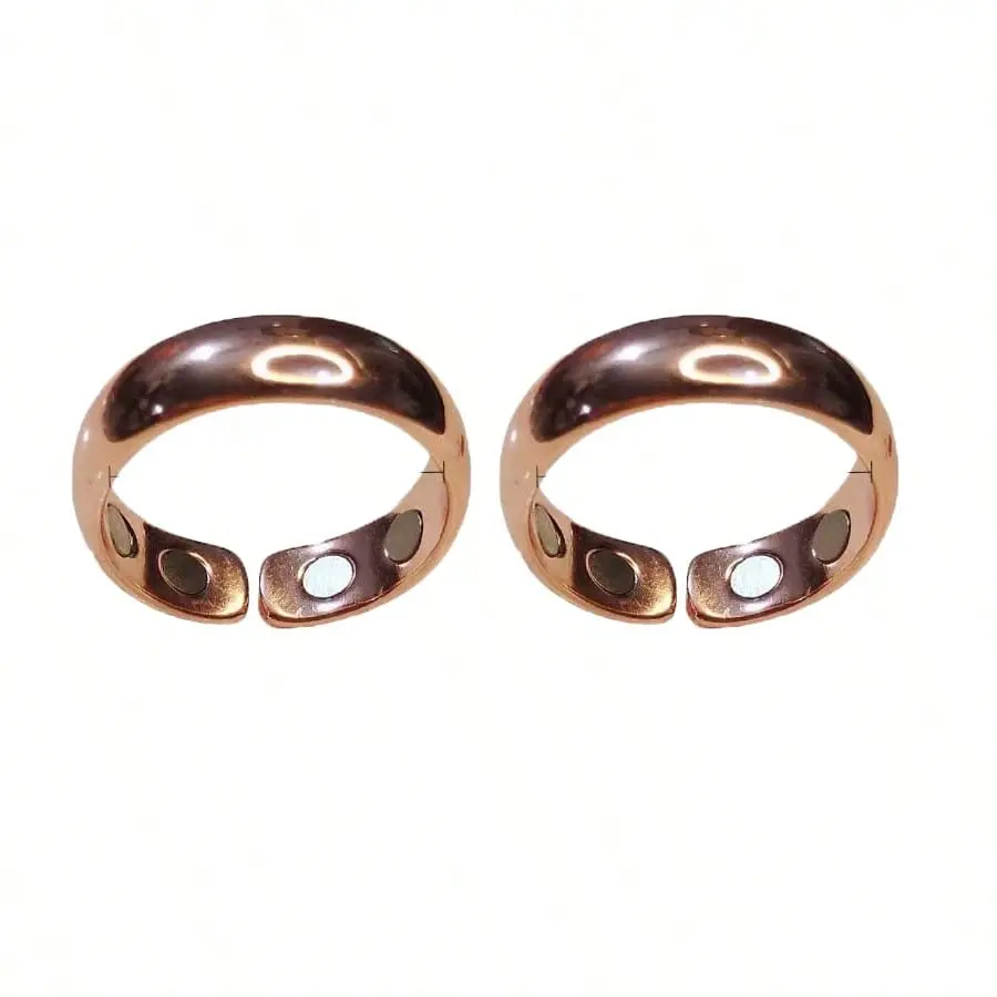 2-piece unisex anti-snoring rings - Dual magnetic therapy rings, adjustable finger rings, Adjustable Sizes, reusable, battery-free, sleep aid | Adjustable ring | Magnetic ring