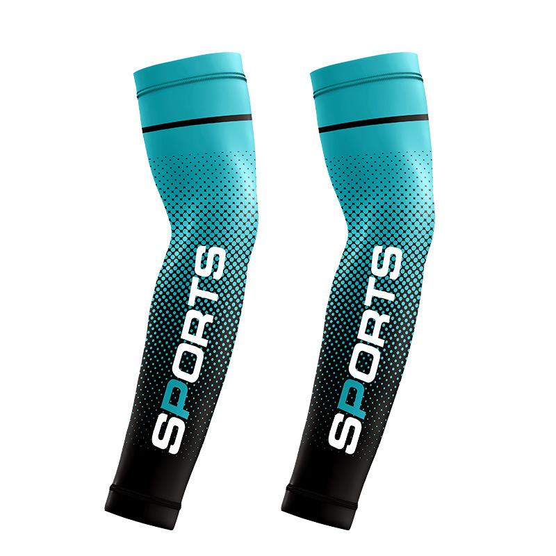 Men'S Ice Silk Arm Sleeves, Sun Protection, Summer Outdoor Gradient Color Sports Arm Sleeves For Cycling, Motorcycling, And Fishing