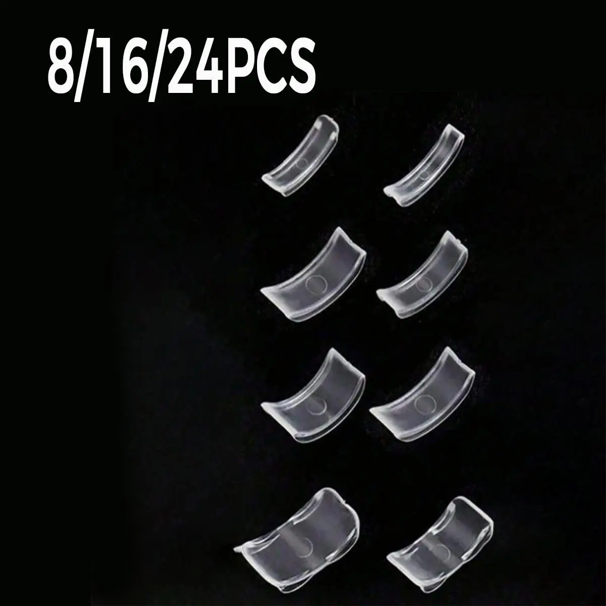 8/16/24 Pack Transparent Universal Ring Size Adjusters for Loose Rings, Invisible Ring Size Reducer, DIY Jewelry Tool Set for Comfortable Fit