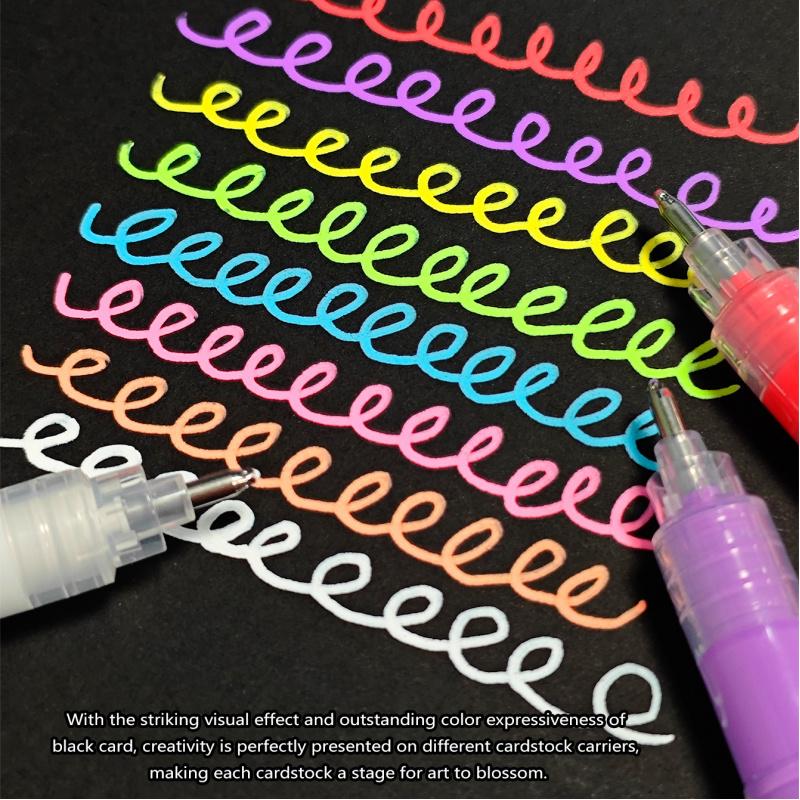 High Gloss Acrylic Markers,1mm Bullet Nib Acrylic Paint Pens Set,Bright Colors,Big Capacity ink,Wide Range of Uses,For Rock Painting, Canvas, Wood, Glass, Ceramic, Fabric, Plastic, Egg, Art Painting Supplies Kit #TOP PICKS