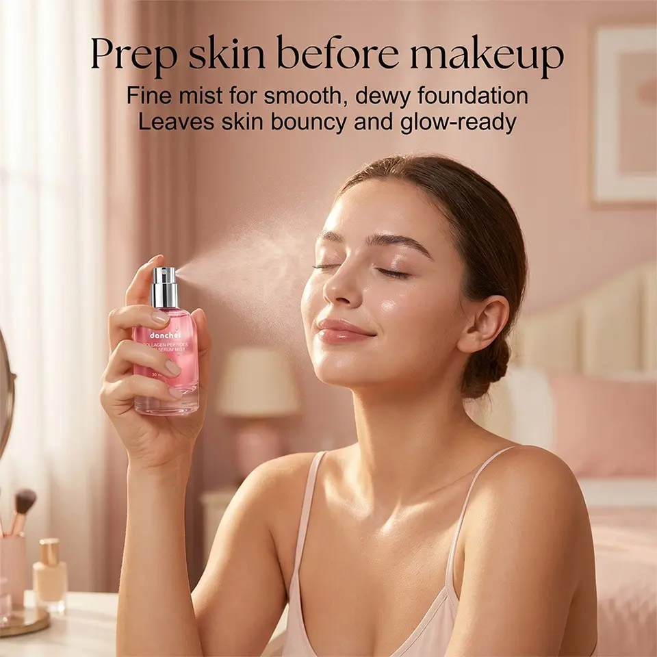 30ML Collagen Peptide Jelly Essence Spray, Hydrating Moisturizing Face Serum, Refreshing Skin Care, Facial Repair Essence Spray