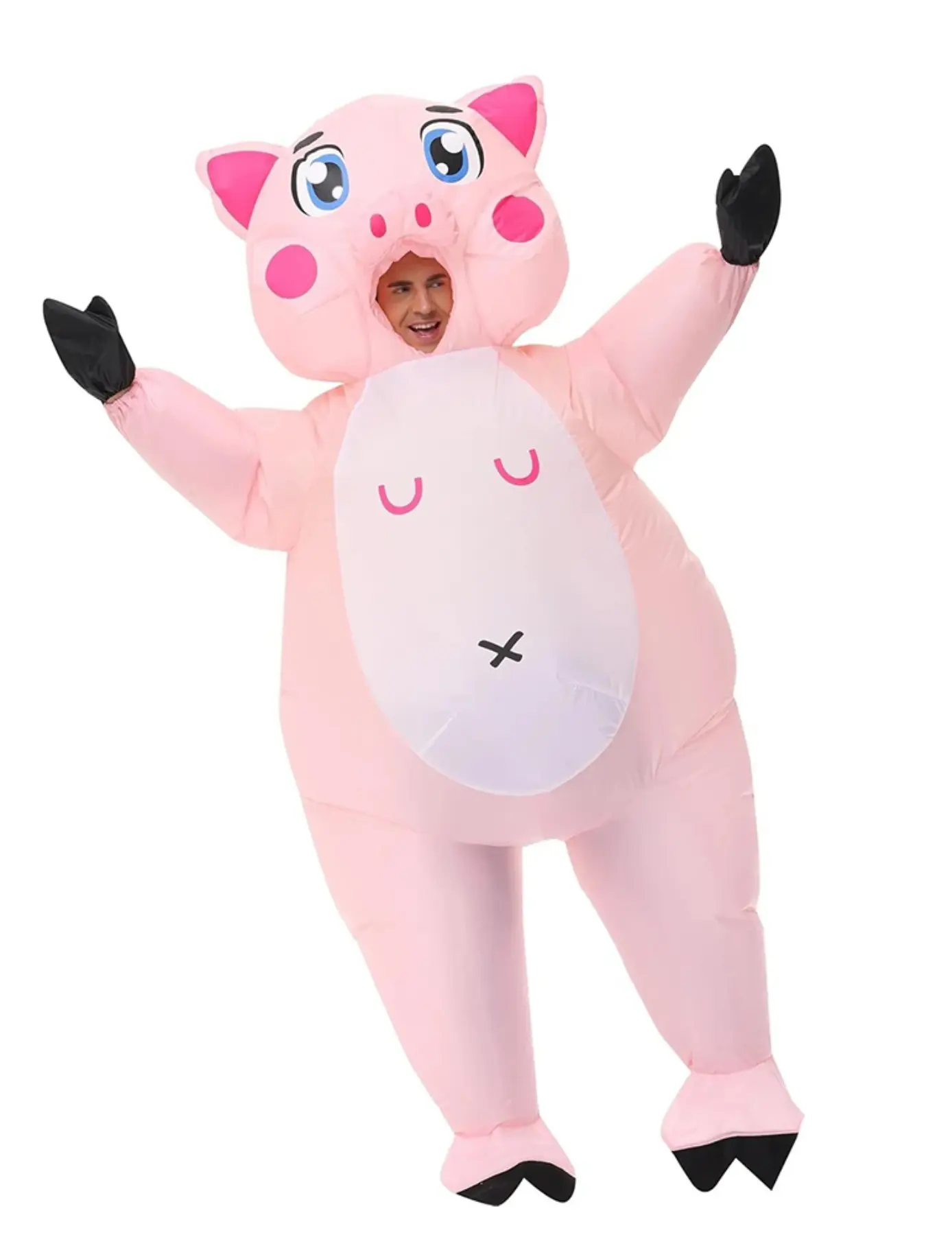 Adult Pig Inflatable Costume, Christmas Anime Cosplay, Pig Mascot, Fancy Party Role Play, Disfraz for Adults