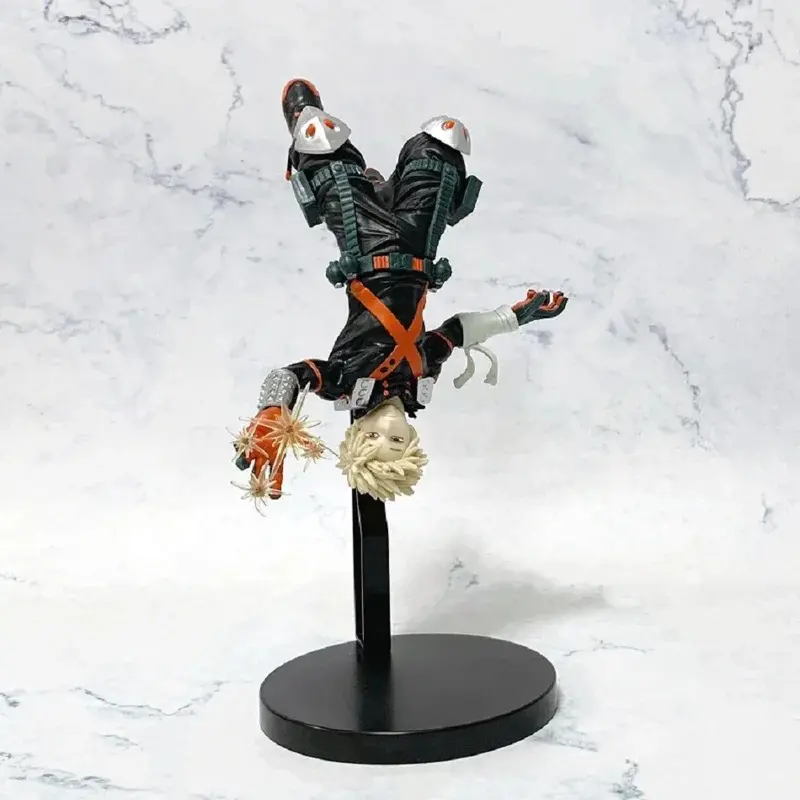 22cm My Hero Academia Anime Peripheral Hero Bakugou Katsuki Action Figures PVC Model Decor Collectible Statue Toy Christmas Gift