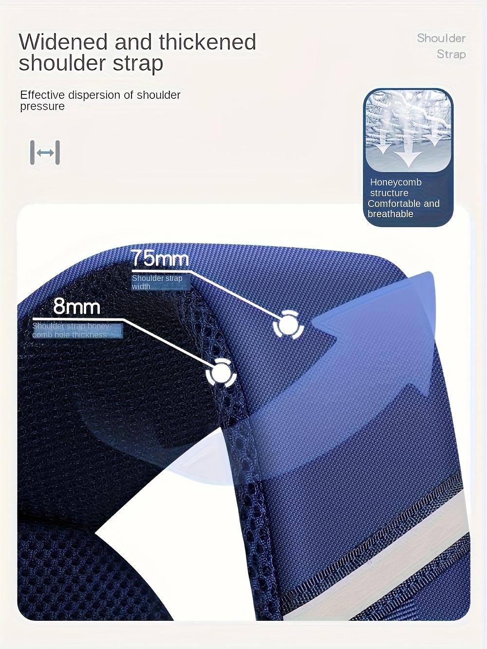 Cartoon Astronaut Backpack - Large Capacity, Adjustable Straps, Tablet Pocket, Ideal School & Commuting, Navy Blue with Colorful Space Design, Backpack School