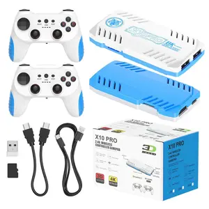 Reebolnic X10 Pro 128G 50000+Game Installed Retro Video Game Console 4K HD Output 50+Simulators Wireless Controller Boy Gifts