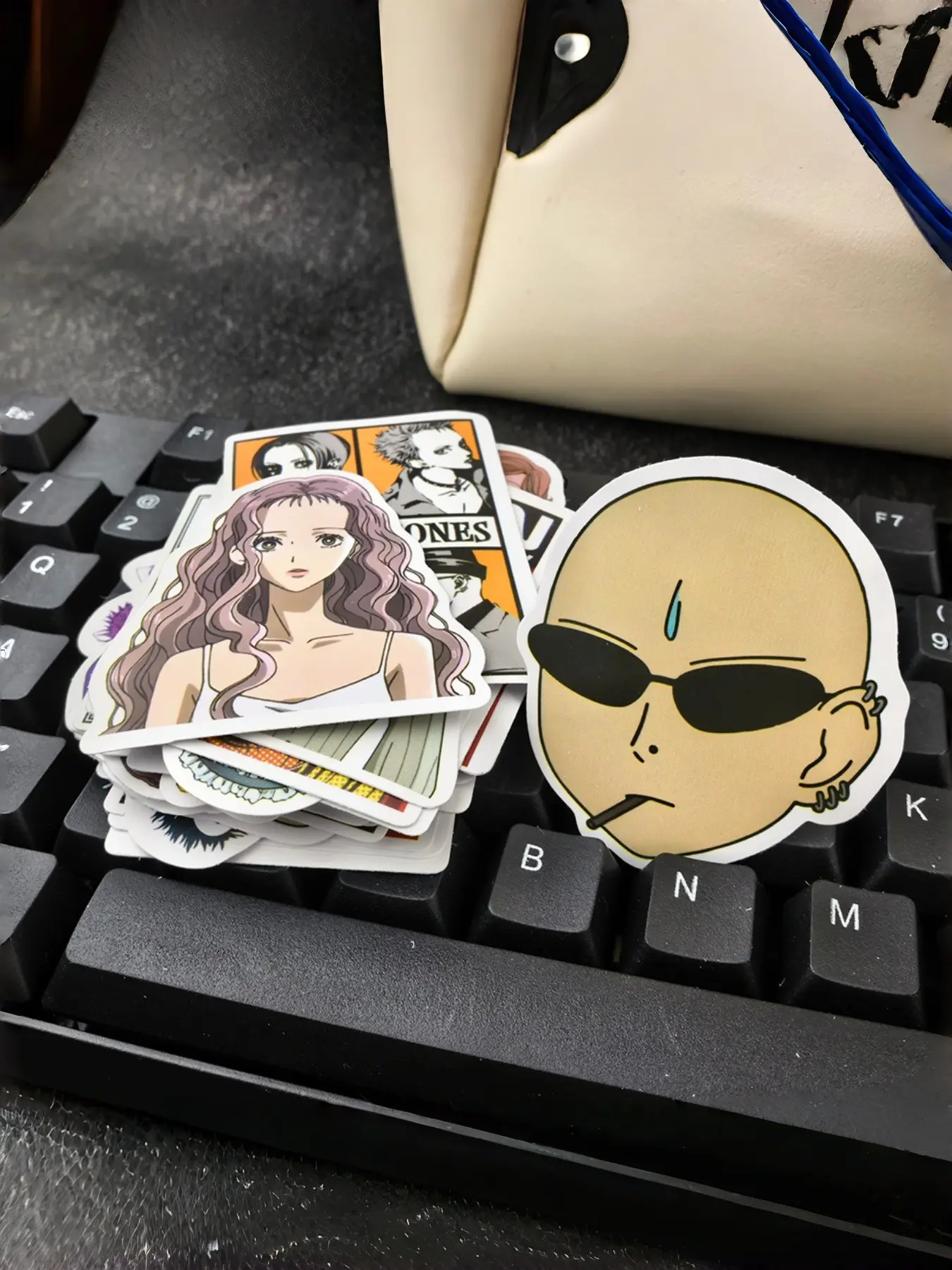 50pcs Punk Rock Girl Cartoon Aesthetic Stickers Set, Waterproof PVC, DIY Decor for Luggage, Skateboard, Notebook, Computer, Retro Print, Trendy Gift