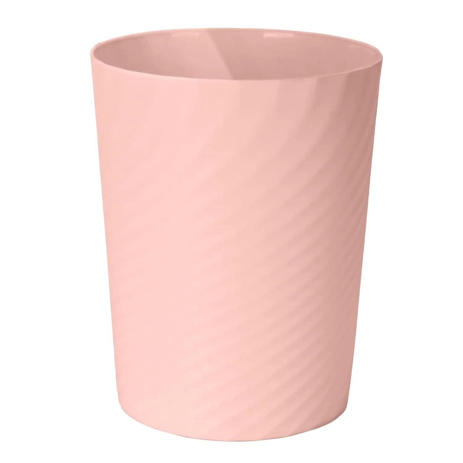 Small Plastic Trash Can - 1.8 Gallon - Pink - Wastebasket Garbage Can Container