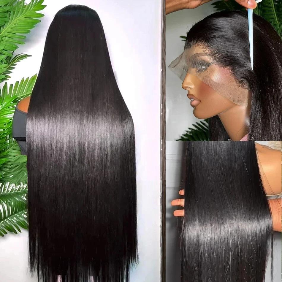 Bling Hair 32 34 inch 13x4 Straight Lace Front Wigs Human Hair 13X6 Lace Frontal Wig Pre Plucked Cheap Wigs For Black Women