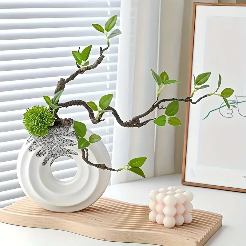 3PCS, artificial dead branches and buds, 29.52 inches long, simulates exquisite and luxurious decorative landscaping green plant fake branches, suitable for decorating commercial spaces, home living room table decorations, wedding scene decorations
