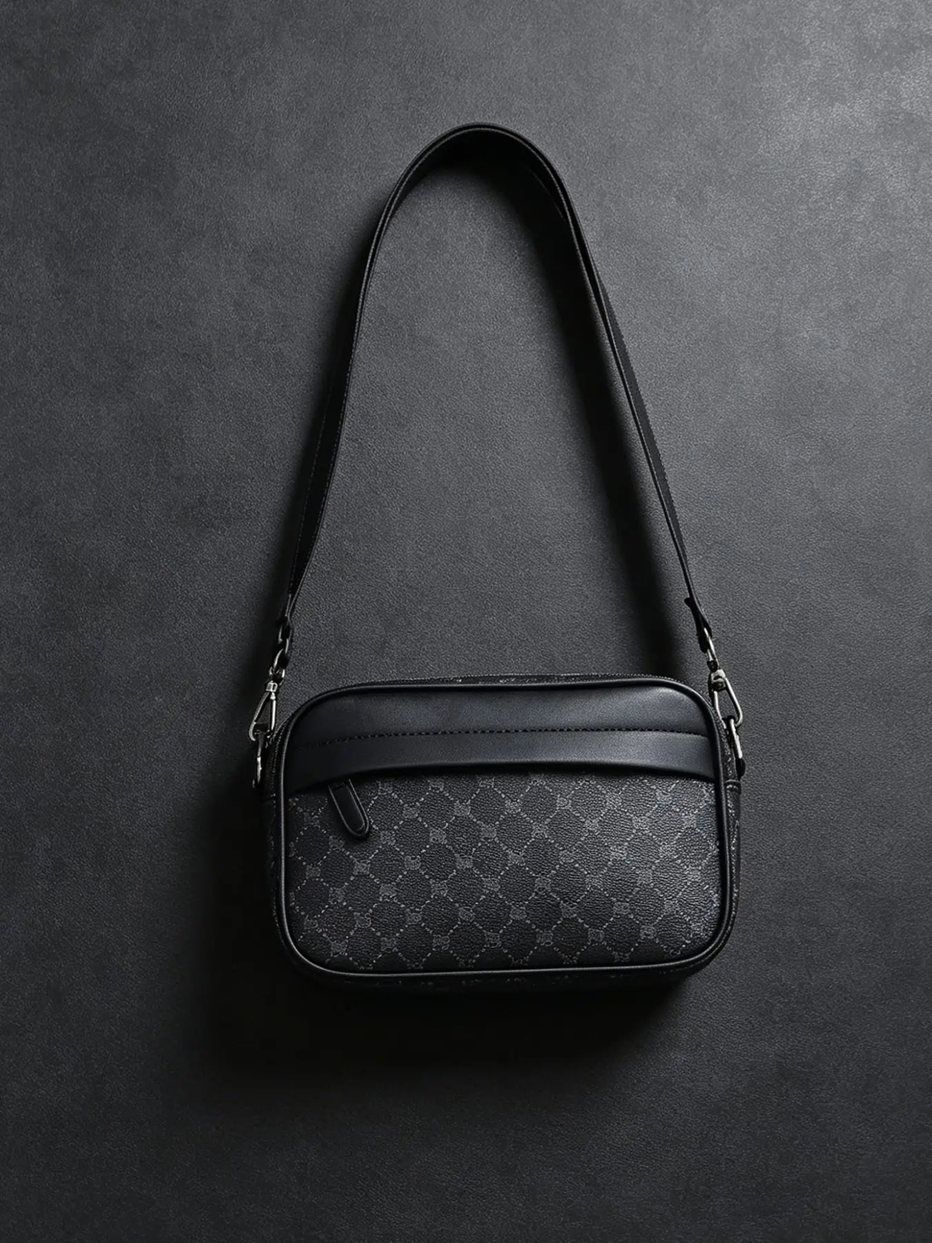 Korean Style Crossbody Bag, PU Leather Waterproof Bum Bag, Solid Pattern, Multifunctional Casual Business Backpack, Large Capacity, Multifunctional Sling Bag