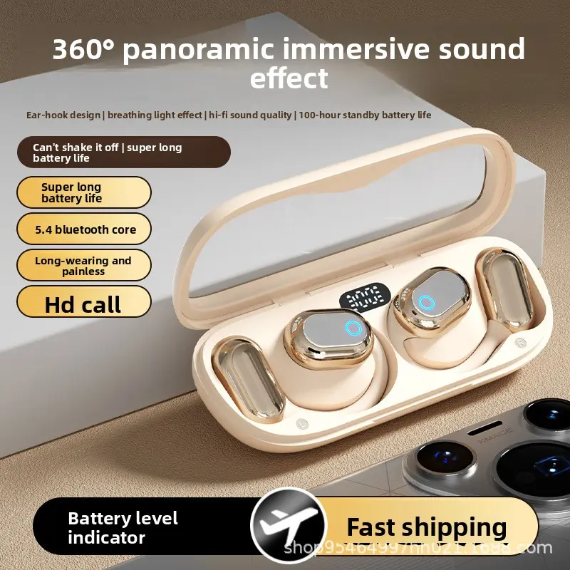 Features stereo surround sound, high-definition calls, noise cancellation, long battery life, and is suitable for all mobile phones