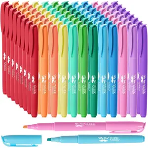 - Pastel Highlighters, 96 Pack,  Colors,  Dry, Bulk Highlighter Pastel, Set,  Journaling Highlighter, Marker, Colored School Supplies
