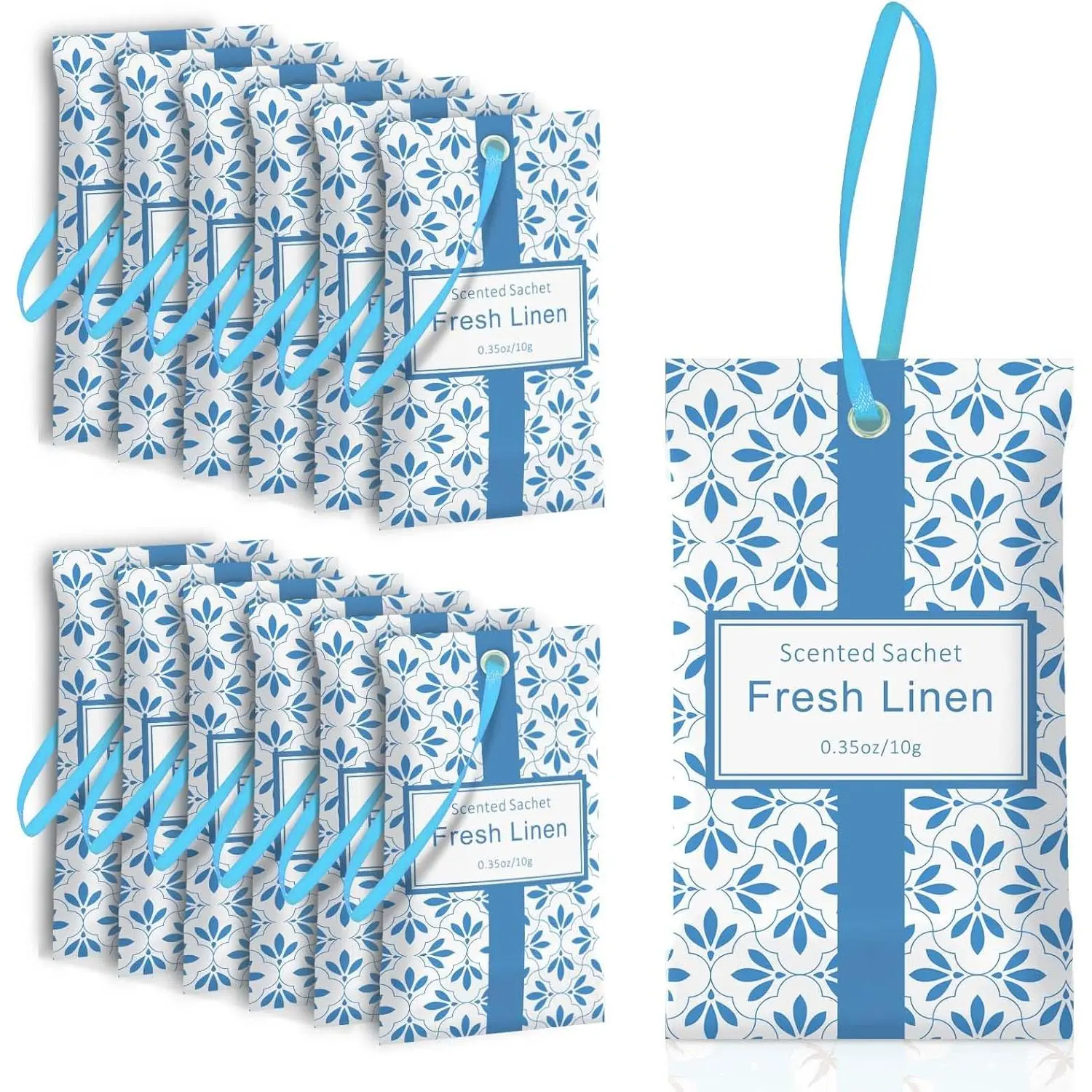 Scented Sachets for Drawers and Closets, Linen Scent 14 Pack | Long-Lasting   Sachets Bags  Set, Wardrobe Freshener for Dresser, Closets, Clothes Storage, Suitcases