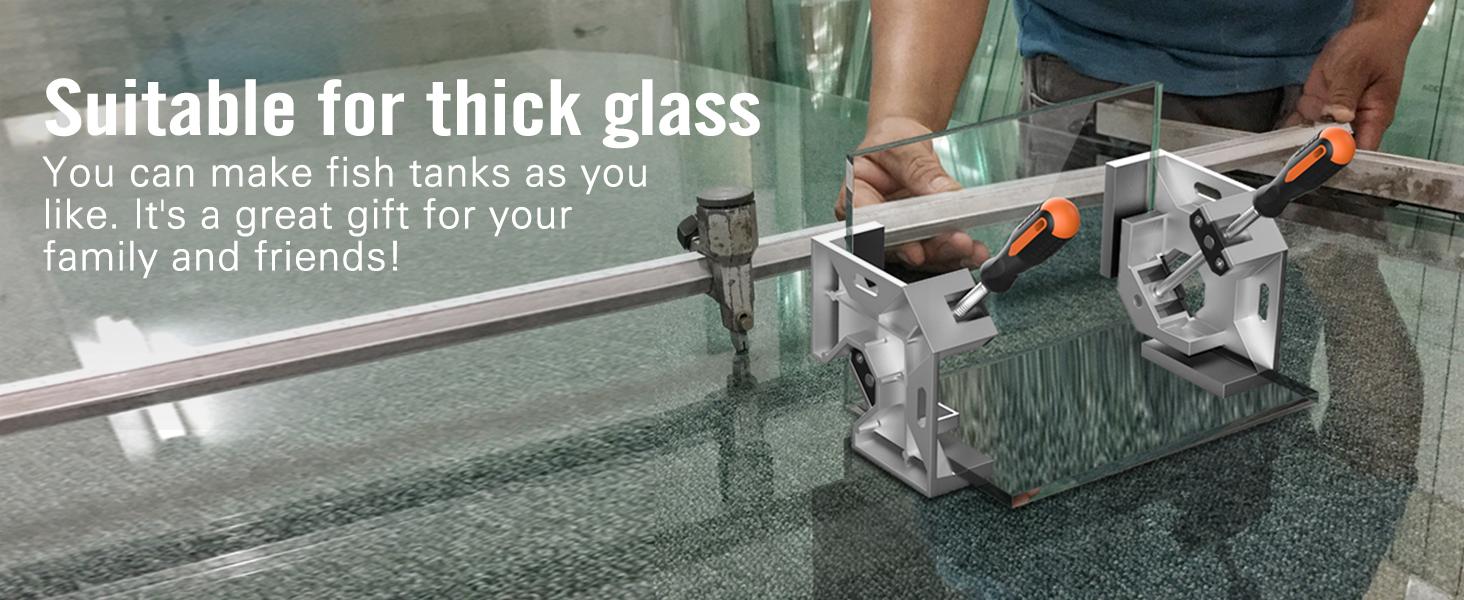 Right Angle Clamp, Housolution [4 PACK] Single Handle 90° Aluminum Alloy Corner Clamp, Clamps for Woodworking Adjustable Swing Jaw, Woodworking Tools Photo Frame Vise Holder, Gifts for Men Dad