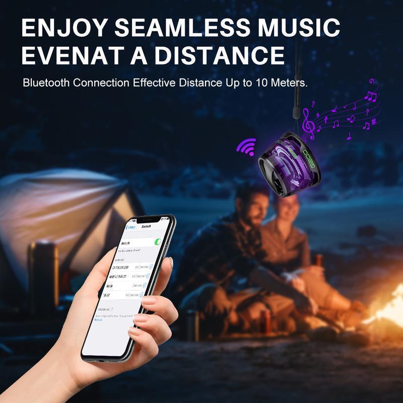 G200 Mini Tool Box Bluetooth Speaker with BT 5.3 Fast Pair, Magnetic Mount & RGB Lights, Portable Metal Design with Lanyard, AUX Input & Clear Audio for TikTok Live & On-the-Go Music Lovers
