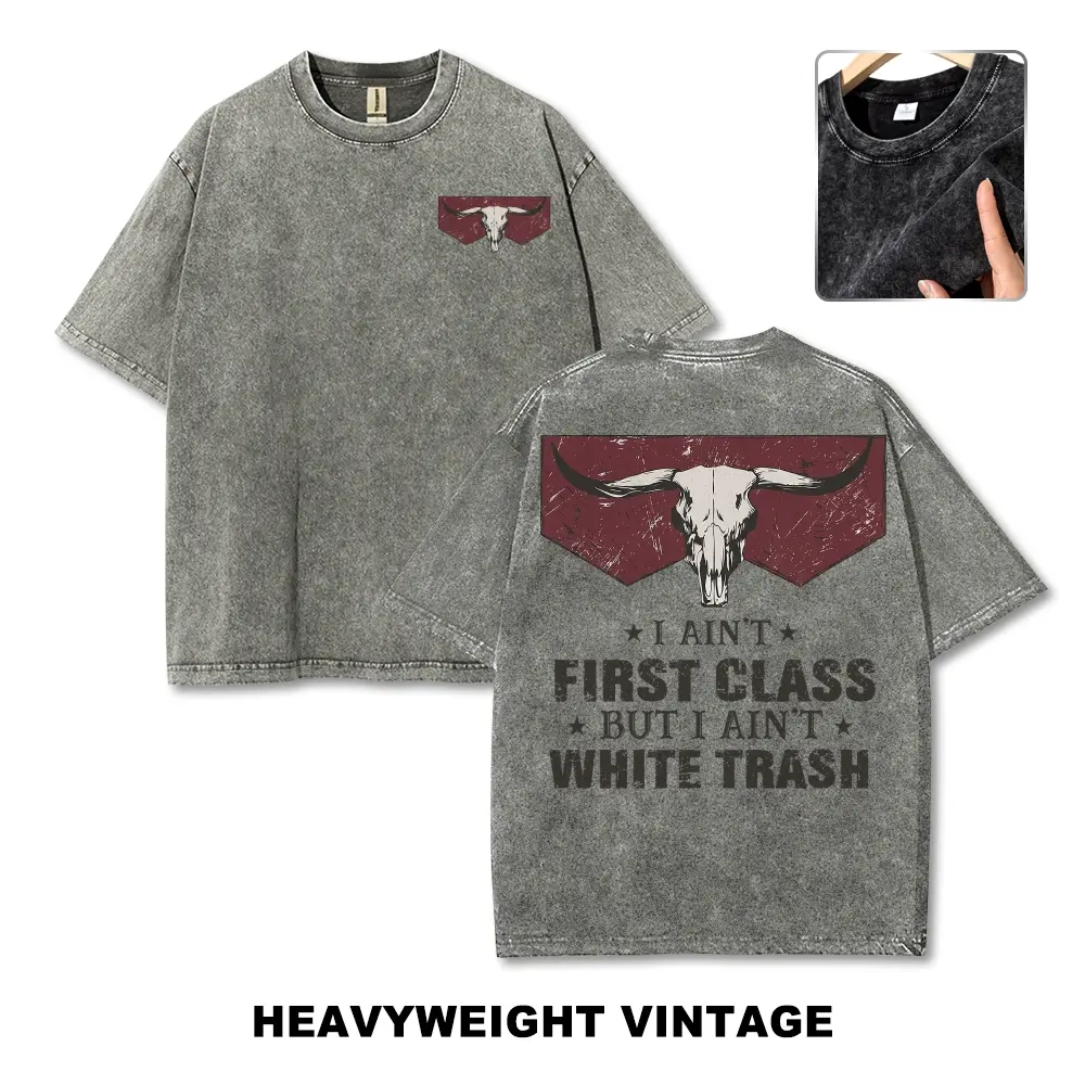 Vintage Western Graphic Tee Oversized Acid Wash Longhorn Bull Skull T Shirt Country Music Southern Pride Rodeo Streetwear Unisex Top