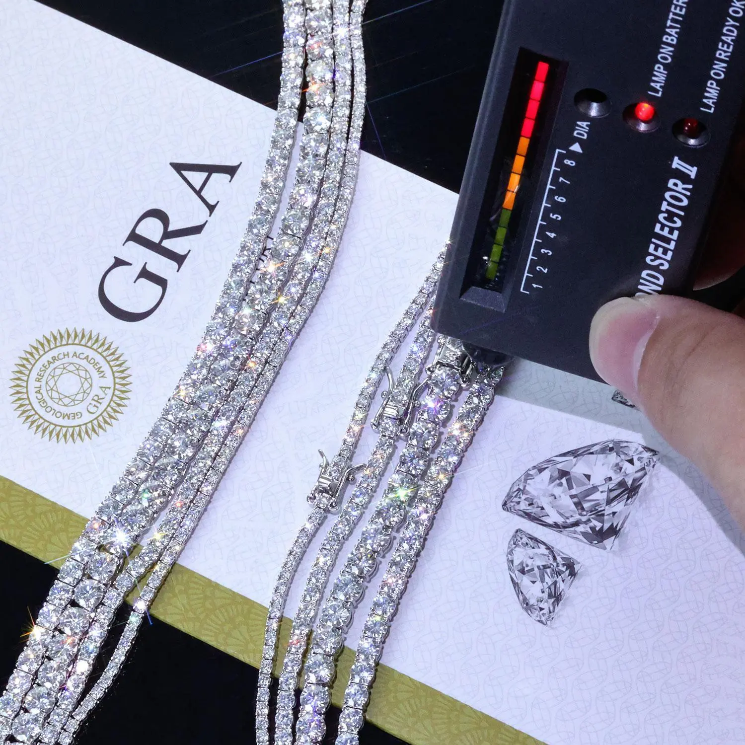 ESKEEM 925 Silver VVS Moissanite Tennis Bracelet - 2/3/4/5 MM Iced Out, Miami Hiphop Vibe, Passes GRA Diamond Test, In Stock, 8–20Mm Bold Width