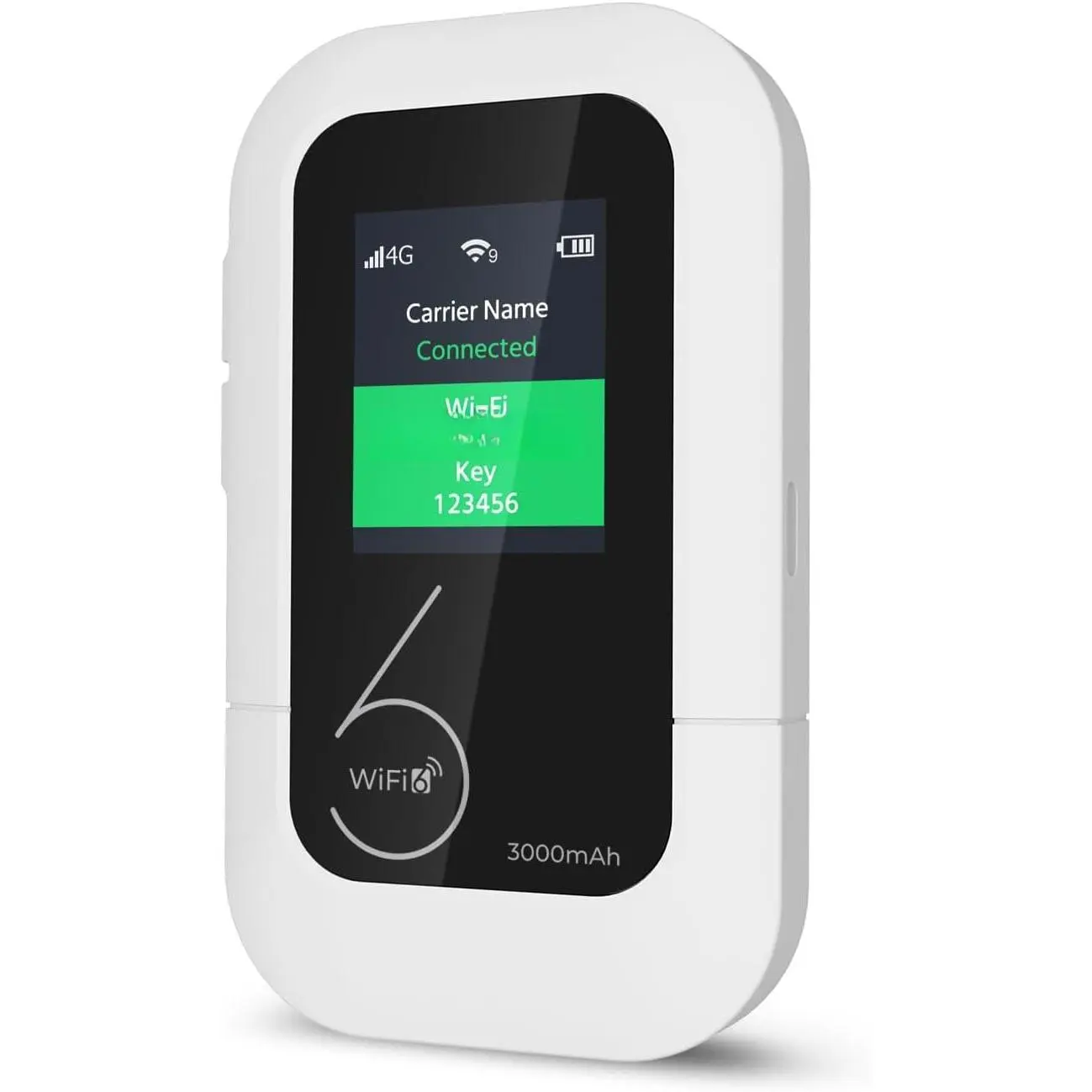 4G LTE Portable WiFi Hotspot, Mobile Internet Pay-as-You-Go Plan | No Contract, 1GB Trial Data, 10 Device Connections, 3000mAh , Pocket WiFi for Travel, , , RV, Camping( Only)