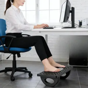 Ergonomic Under-Desk Foot Rest to Relieve Waist Pressure Caused by Prolonged Sitting