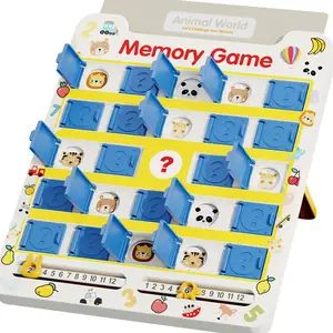 Memory Matching Game Cards | 16 Animal Themes | Toddler Brain Development | Family Learning Fun | Educational Toy for Kids Ages 3+