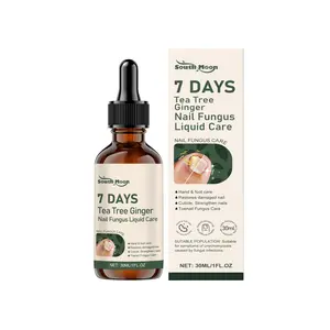 South Moon Tea Tree Ginger Nail & Cuticle Conditioning Oil, Cosmetic Daily Nail Care Serum, Nourishes Dry Cuticles & Improves the Appearance of Brittle, Dull Nails for Hand & Foot Beauty Maintenance, 30ml Moisturize Smooth