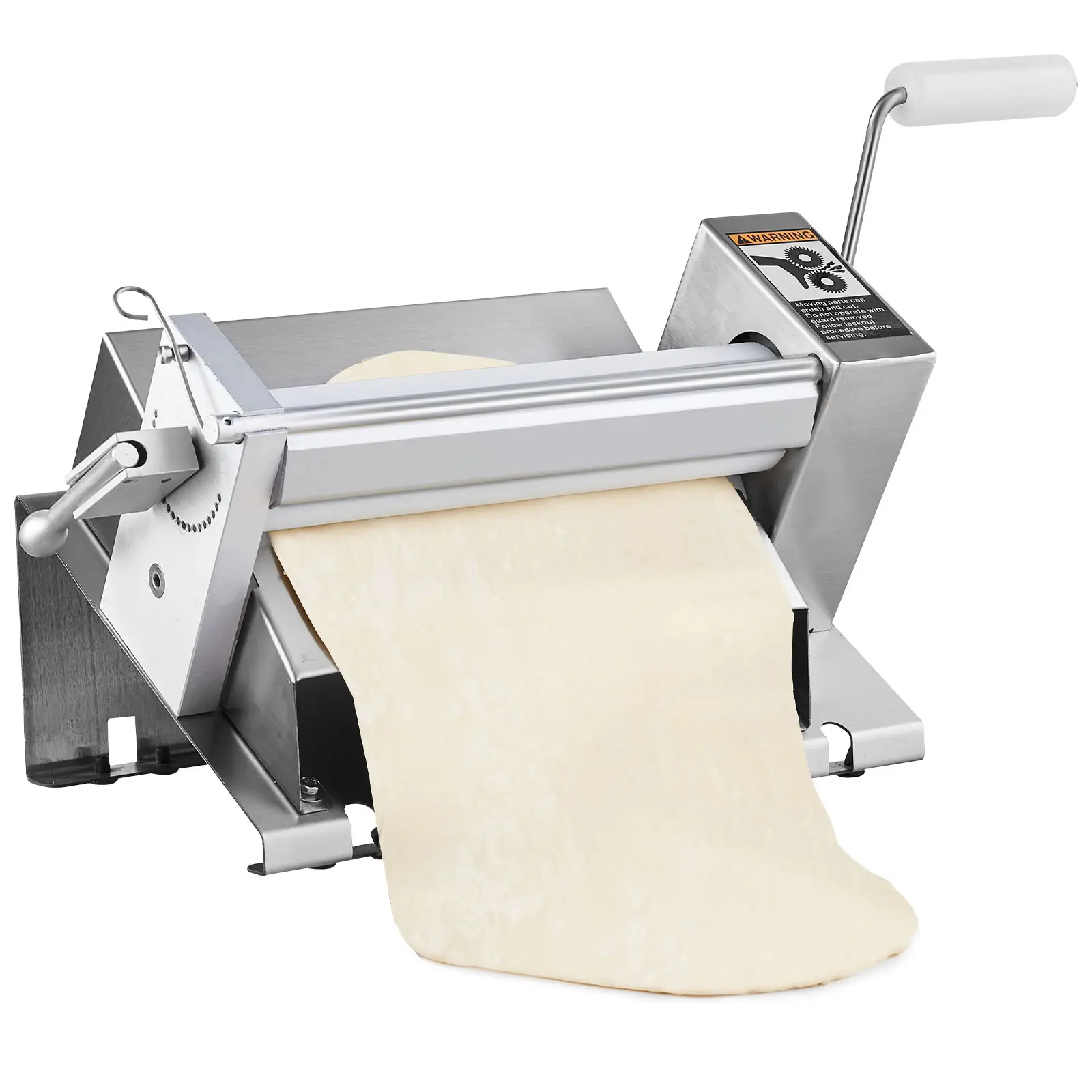 Manual Dough Sheeter Machine, Max 1/2 Inch Adjustable Thickness, For Home or Small Commercial Kitchens