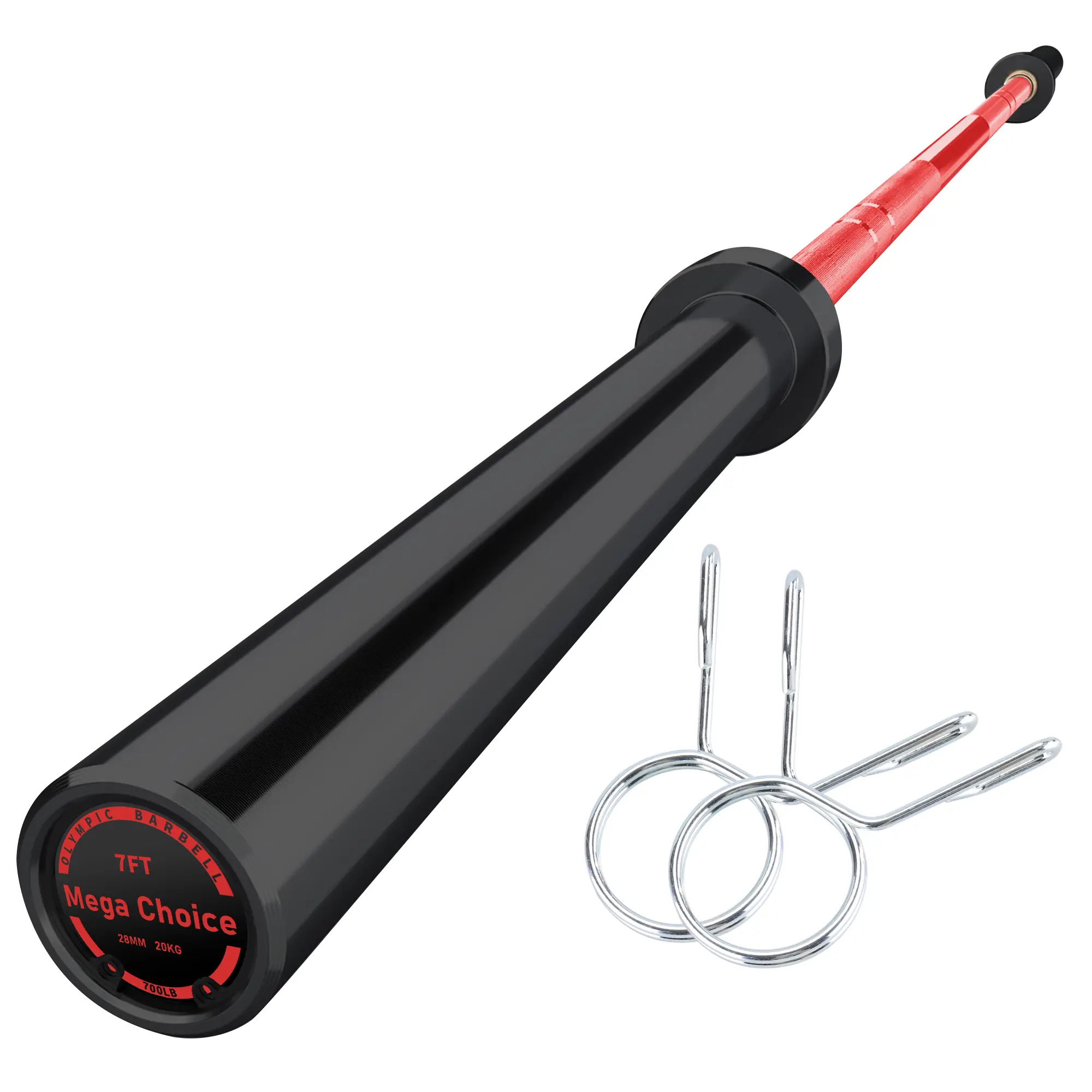 Heavy Duty Weightlifting Barbell – 7FT 1500/700LB, 4FT 500LB, 47" EZ Wave – Fits 2" Plates – Home Gym Strength Training – Multiple Sizes