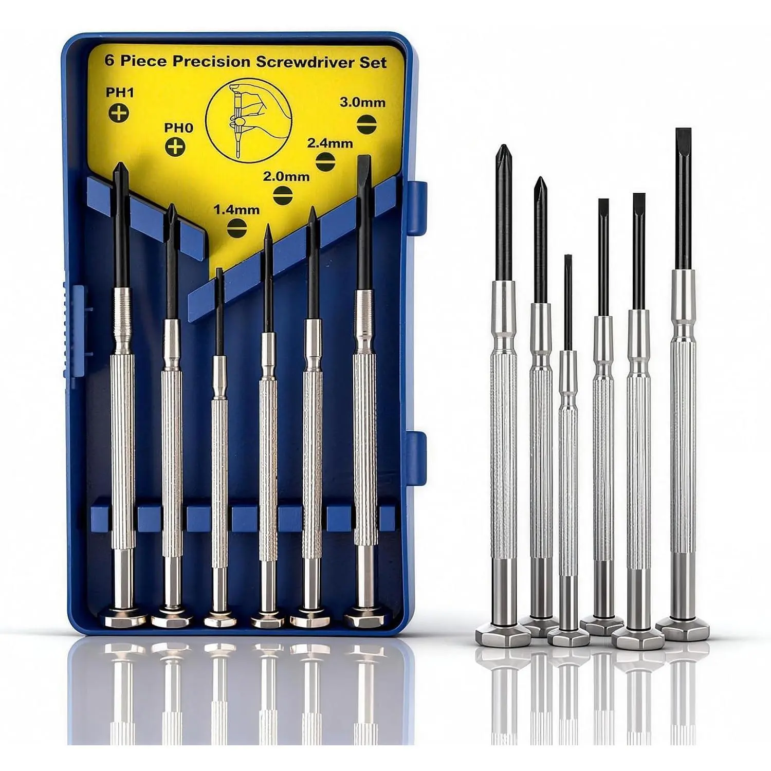 6 count Small  Set, Mini  Set, Eyeglass Repair  with 6 Different Size Flathead and  Screwdrivers, Ideal for Watch, Jewelers Sold for Seven